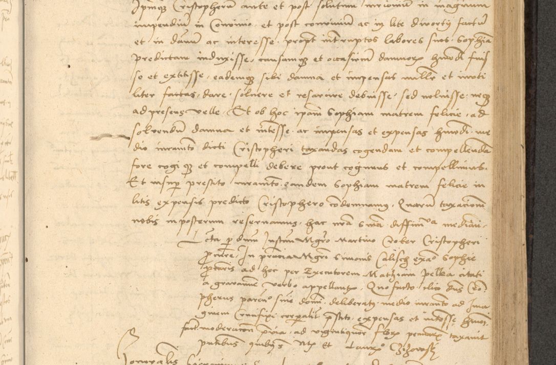 Zdjęcie nr 394 dla obiektu archiwalnego: Acta actorum causarum, sentenciarum et obligationum coram reverendo patre domino Thoma Roznowski canonico et reverendissimi in Christo patris et domini domini Patri Dei gratia Cracoviensis. Sabbato, 26 Octobris in ecclesiam suam solenniter recepti officialis generalis Cracoviensis dinita administratura, qua fungebatur post mortem reverendissimi olim felicis recordationis domini Joannis Choiecki episcopi Cracoviensis et Regni Polonie cancelarii anno presenti currenti videlicet 1538, die 11 Marcii Piotrcovie in comiciis celebratis circiter 23 horam defuncti sepulto corpore nona eiusdemque obsequiis X respective Aprilis peractis electo sub indictione XI, pontificatu vero sanctissimi in Christo patris et domini nostri domini Pauli divina providencia pape tercii foeliciter moderni, anno quarto, incepta felicibus auspiciis continuantur ordine processu infrascripto