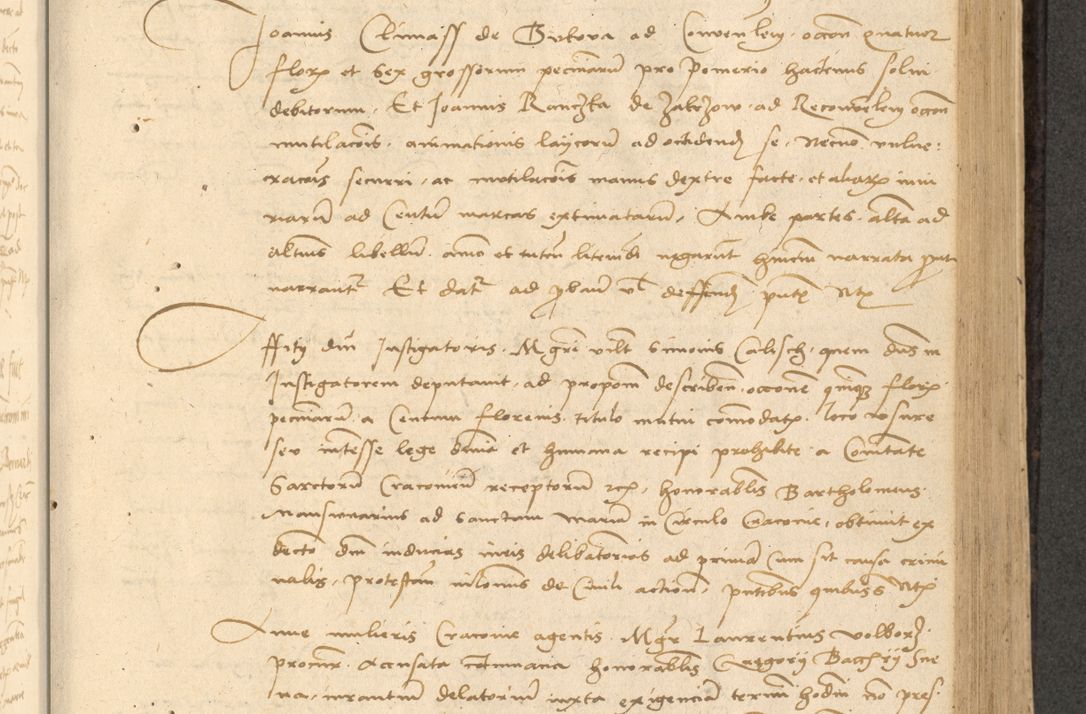 Zdjęcie nr 346 dla obiektu archiwalnego: Acta actorum causarum, sentenciarum et obligationum coram reverendo patre domino Thoma Roznowski canonico et reverendissimi in Christo patris et domini domini Patri Dei gratia Cracoviensis. Sabbato, 26 Octobris in ecclesiam suam solenniter recepti officialis generalis Cracoviensis dinita administratura, qua fungebatur post mortem reverendissimi olim felicis recordationis domini Joannis Choiecki episcopi Cracoviensis et Regni Polonie cancelarii anno presenti currenti videlicet 1538, die 11 Marcii Piotrcovie in comiciis celebratis circiter 23 horam defuncti sepulto corpore nona eiusdemque obsequiis X respective Aprilis peractis electo sub indictione XI, pontificatu vero sanctissimi in Christo patris et domini nostri domini Pauli divina providencia pape tercii foeliciter moderni, anno quarto, incepta felicibus auspiciis continuantur ordine processu infrascripto