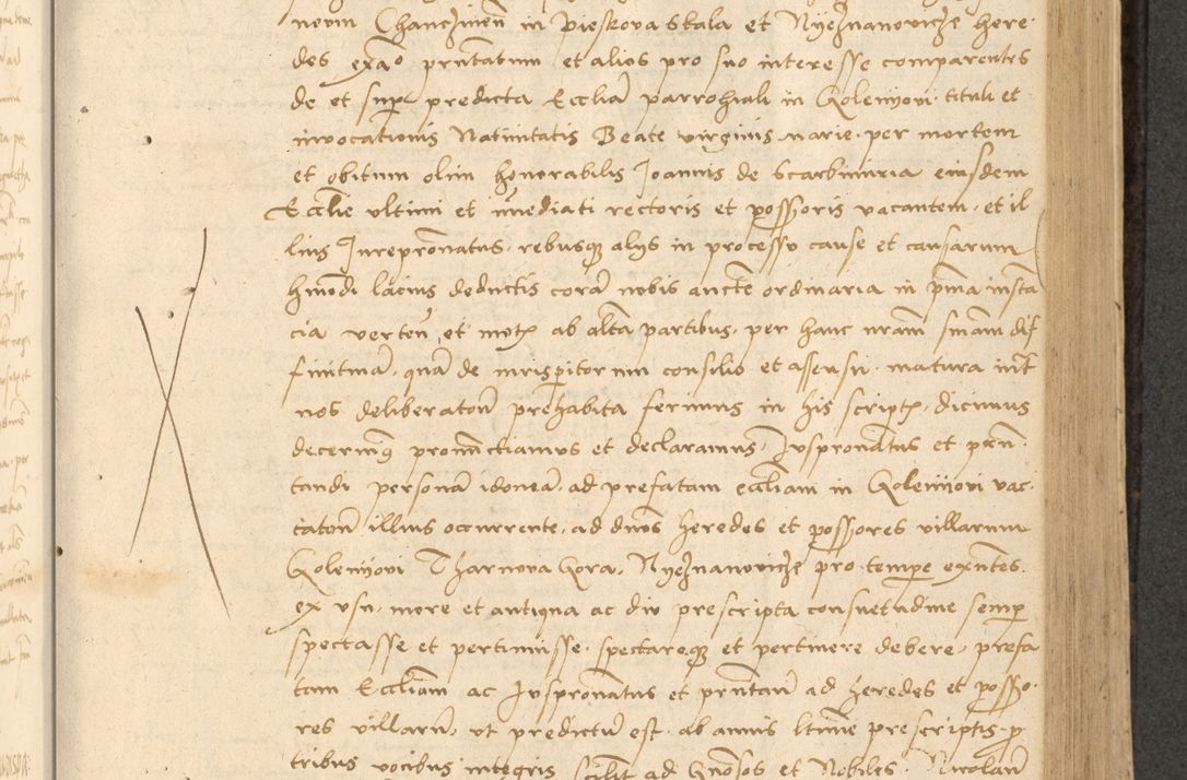 Zdjęcie nr 336 dla obiektu archiwalnego: Acta actorum causarum, sentenciarum et obligationum coram reverendo patre domino Thoma Roznowski canonico et reverendissimi in Christo patris et domini domini Patri Dei gratia Cracoviensis. Sabbato, 26 Octobris in ecclesiam suam solenniter recepti officialis generalis Cracoviensis dinita administratura, qua fungebatur post mortem reverendissimi olim felicis recordationis domini Joannis Choiecki episcopi Cracoviensis et Regni Polonie cancelarii anno presenti currenti videlicet 1538, die 11 Marcii Piotrcovie in comiciis celebratis circiter 23 horam defuncti sepulto corpore nona eiusdemque obsequiis X respective Aprilis peractis electo sub indictione XI, pontificatu vero sanctissimi in Christo patris et domini nostri domini Pauli divina providencia pape tercii foeliciter moderni, anno quarto, incepta felicibus auspiciis continuantur ordine processu infrascripto