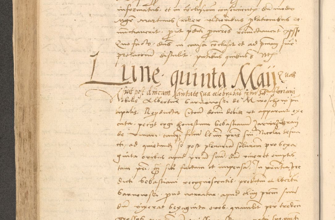 Zdjęcie nr 331 dla obiektu archiwalnego: Acta actorum causarum, sentenciarum et obligationum coram reverendo patre domino Thoma Roznowski canonico et reverendissimi in Christo patris et domini domini Patri Dei gratia Cracoviensis. Sabbato, 26 Octobris in ecclesiam suam solenniter recepti officialis generalis Cracoviensis dinita administratura, qua fungebatur post mortem reverendissimi olim felicis recordationis domini Joannis Choiecki episcopi Cracoviensis et Regni Polonie cancelarii anno presenti currenti videlicet 1538, die 11 Marcii Piotrcovie in comiciis celebratis circiter 23 horam defuncti sepulto corpore nona eiusdemque obsequiis X respective Aprilis peractis electo sub indictione XI, pontificatu vero sanctissimi in Christo patris et domini nostri domini Pauli divina providencia pape tercii foeliciter moderni, anno quarto, incepta felicibus auspiciis continuantur ordine processu infrascripto