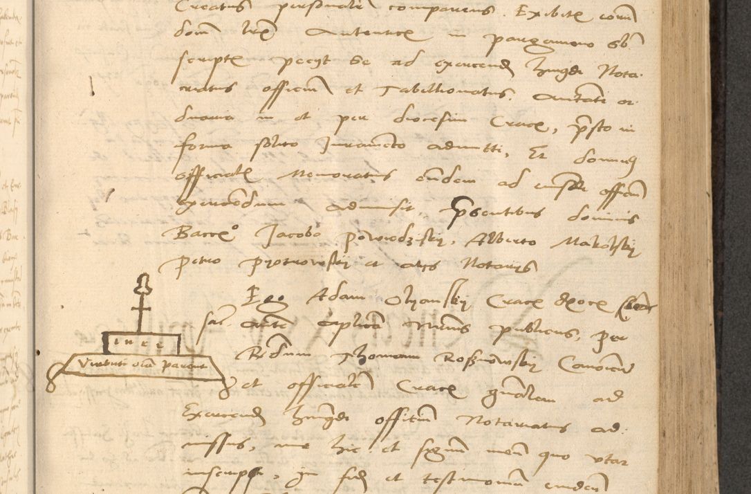 Zdjęcie nr 312 dla obiektu archiwalnego: Acta actorum causarum, sentenciarum et obligationum coram reverendo patre domino Thoma Roznowski canonico et reverendissimi in Christo patris et domini domini Patri Dei gratia Cracoviensis. Sabbato, 26 Octobris in ecclesiam suam solenniter recepti officialis generalis Cracoviensis dinita administratura, qua fungebatur post mortem reverendissimi olim felicis recordationis domini Joannis Choiecki episcopi Cracoviensis et Regni Polonie cancelarii anno presenti currenti videlicet 1538, die 11 Marcii Piotrcovie in comiciis celebratis circiter 23 horam defuncti sepulto corpore nona eiusdemque obsequiis X respective Aprilis peractis electo sub indictione XI, pontificatu vero sanctissimi in Christo patris et domini nostri domini Pauli divina providencia pape tercii foeliciter moderni, anno quarto, incepta felicibus auspiciis continuantur ordine processu infrascripto
