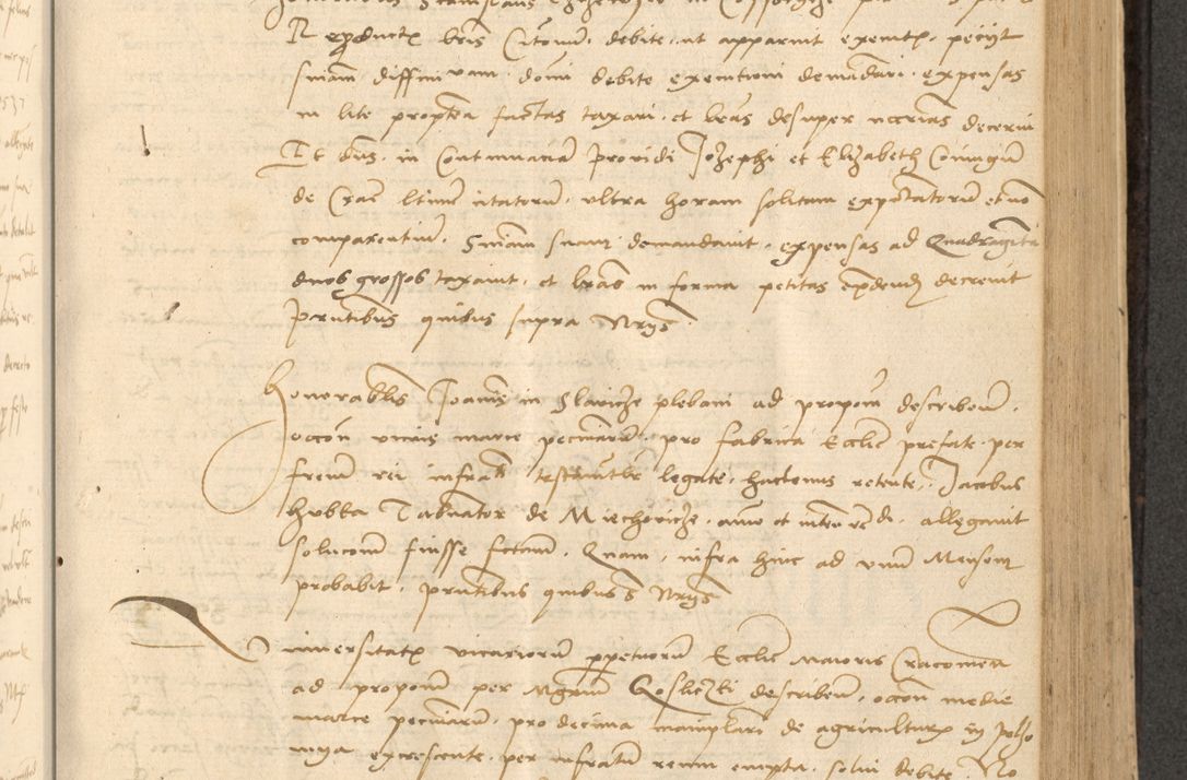 Zdjęcie nr 308 dla obiektu archiwalnego: Acta actorum causarum, sentenciarum et obligationum coram reverendo patre domino Thoma Roznowski canonico et reverendissimi in Christo patris et domini domini Patri Dei gratia Cracoviensis. Sabbato, 26 Octobris in ecclesiam suam solenniter recepti officialis generalis Cracoviensis dinita administratura, qua fungebatur post mortem reverendissimi olim felicis recordationis domini Joannis Choiecki episcopi Cracoviensis et Regni Polonie cancelarii anno presenti currenti videlicet 1538, die 11 Marcii Piotrcovie in comiciis celebratis circiter 23 horam defuncti sepulto corpore nona eiusdemque obsequiis X respective Aprilis peractis electo sub indictione XI, pontificatu vero sanctissimi in Christo patris et domini nostri domini Pauli divina providencia pape tercii foeliciter moderni, anno quarto, incepta felicibus auspiciis continuantur ordine processu infrascripto