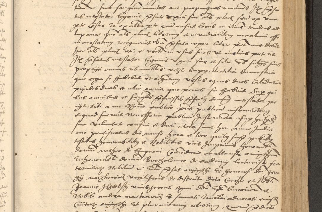 Zdjęcie nr 298 dla obiektu archiwalnego: Acta actorum causarum, sentenciarum et obligationum coram reverendo patre domino Thoma Roznowski canonico et reverendissimi in Christo patris et domini domini Patri Dei gratia Cracoviensis. Sabbato, 26 Octobris in ecclesiam suam solenniter recepti officialis generalis Cracoviensis dinita administratura, qua fungebatur post mortem reverendissimi olim felicis recordationis domini Joannis Choiecki episcopi Cracoviensis et Regni Polonie cancelarii anno presenti currenti videlicet 1538, die 11 Marcii Piotrcovie in comiciis celebratis circiter 23 horam defuncti sepulto corpore nona eiusdemque obsequiis X respective Aprilis peractis electo sub indictione XI, pontificatu vero sanctissimi in Christo patris et domini nostri domini Pauli divina providencia pape tercii foeliciter moderni, anno quarto, incepta felicibus auspiciis continuantur ordine processu infrascripto