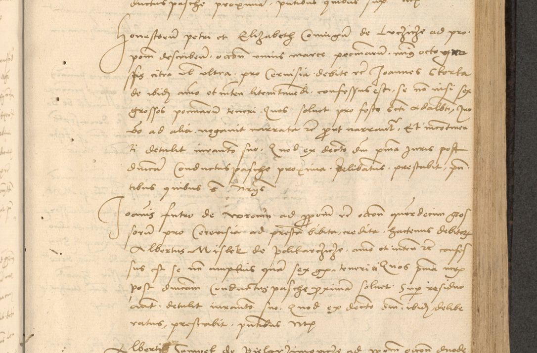 Zdjęcie nr 280 dla obiektu archiwalnego: Acta actorum causarum, sentenciarum et obligationum coram reverendo patre domino Thoma Roznowski canonico et reverendissimi in Christo patris et domini domini Patri Dei gratia Cracoviensis. Sabbato, 26 Octobris in ecclesiam suam solenniter recepti officialis generalis Cracoviensis dinita administratura, qua fungebatur post mortem reverendissimi olim felicis recordationis domini Joannis Choiecki episcopi Cracoviensis et Regni Polonie cancelarii anno presenti currenti videlicet 1538, die 11 Marcii Piotrcovie in comiciis celebratis circiter 23 horam defuncti sepulto corpore nona eiusdemque obsequiis X respective Aprilis peractis electo sub indictione XI, pontificatu vero sanctissimi in Christo patris et domini nostri domini Pauli divina providencia pape tercii foeliciter moderni, anno quarto, incepta felicibus auspiciis continuantur ordine processu infrascripto