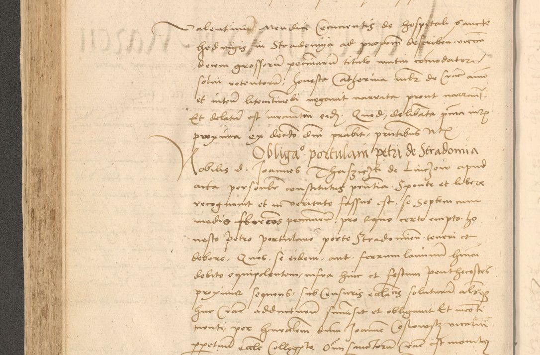 Zdjęcie nr 273 dla obiektu archiwalnego: Acta actorum causarum, sentenciarum et obligationum coram reverendo patre domino Thoma Roznowski canonico et reverendissimi in Christo patris et domini domini Patri Dei gratia Cracoviensis. Sabbato, 26 Octobris in ecclesiam suam solenniter recepti officialis generalis Cracoviensis dinita administratura, qua fungebatur post mortem reverendissimi olim felicis recordationis domini Joannis Choiecki episcopi Cracoviensis et Regni Polonie cancelarii anno presenti currenti videlicet 1538, die 11 Marcii Piotrcovie in comiciis celebratis circiter 23 horam defuncti sepulto corpore nona eiusdemque obsequiis X respective Aprilis peractis electo sub indictione XI, pontificatu vero sanctissimi in Christo patris et domini nostri domini Pauli divina providencia pape tercii foeliciter moderni, anno quarto, incepta felicibus auspiciis continuantur ordine processu infrascripto