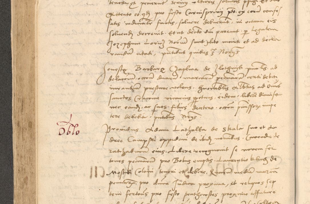 Zdjęcie nr 263 dla obiektu archiwalnego: Acta actorum causarum, sentenciarum et obligationum coram reverendo patre domino Thoma Roznowski canonico et reverendissimi in Christo patris et domini domini Patri Dei gratia Cracoviensis. Sabbato, 26 Octobris in ecclesiam suam solenniter recepti officialis generalis Cracoviensis dinita administratura, qua fungebatur post mortem reverendissimi olim felicis recordationis domini Joannis Choiecki episcopi Cracoviensis et Regni Polonie cancelarii anno presenti currenti videlicet 1538, die 11 Marcii Piotrcovie in comiciis celebratis circiter 23 horam defuncti sepulto corpore nona eiusdemque obsequiis X respective Aprilis peractis electo sub indictione XI, pontificatu vero sanctissimi in Christo patris et domini nostri domini Pauli divina providencia pape tercii foeliciter moderni, anno quarto, incepta felicibus auspiciis continuantur ordine processu infrascripto