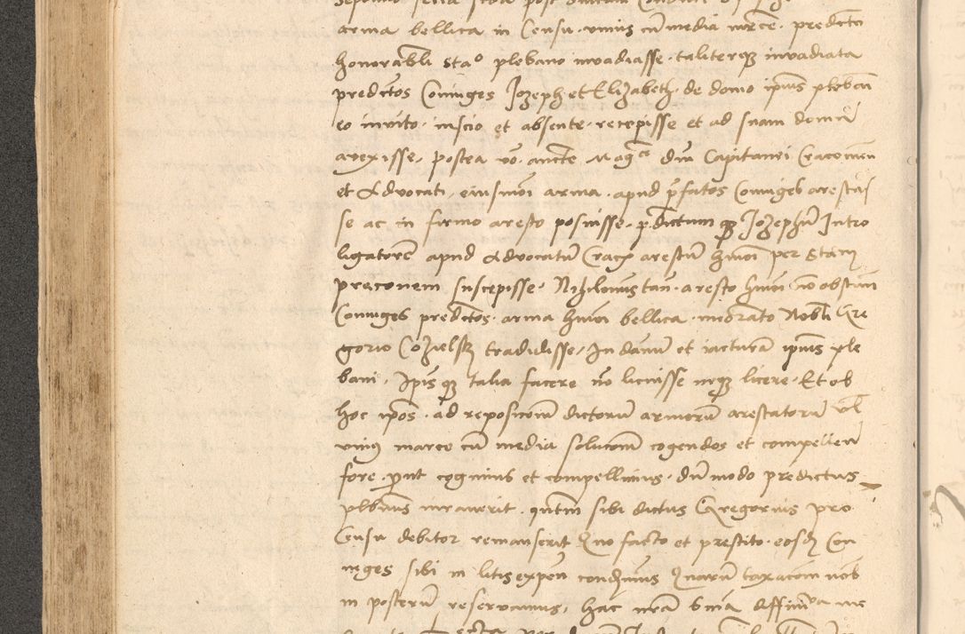 Zdjęcie nr 261 dla obiektu archiwalnego: Acta actorum causarum, sentenciarum et obligationum coram reverendo patre domino Thoma Roznowski canonico et reverendissimi in Christo patris et domini domini Patri Dei gratia Cracoviensis. Sabbato, 26 Octobris in ecclesiam suam solenniter recepti officialis generalis Cracoviensis dinita administratura, qua fungebatur post mortem reverendissimi olim felicis recordationis domini Joannis Choiecki episcopi Cracoviensis et Regni Polonie cancelarii anno presenti currenti videlicet 1538, die 11 Marcii Piotrcovie in comiciis celebratis circiter 23 horam defuncti sepulto corpore nona eiusdemque obsequiis X respective Aprilis peractis electo sub indictione XI, pontificatu vero sanctissimi in Christo patris et domini nostri domini Pauli divina providencia pape tercii foeliciter moderni, anno quarto, incepta felicibus auspiciis continuantur ordine processu infrascripto