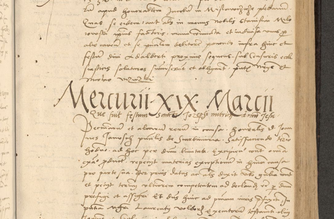 Zdjęcie nr 254 dla obiektu archiwalnego: Acta actorum causarum, sentenciarum et obligationum coram reverendo patre domino Thoma Roznowski canonico et reverendissimi in Christo patris et domini domini Patri Dei gratia Cracoviensis. Sabbato, 26 Octobris in ecclesiam suam solenniter recepti officialis generalis Cracoviensis dinita administratura, qua fungebatur post mortem reverendissimi olim felicis recordationis domini Joannis Choiecki episcopi Cracoviensis et Regni Polonie cancelarii anno presenti currenti videlicet 1538, die 11 Marcii Piotrcovie in comiciis celebratis circiter 23 horam defuncti sepulto corpore nona eiusdemque obsequiis X respective Aprilis peractis electo sub indictione XI, pontificatu vero sanctissimi in Christo patris et domini nostri domini Pauli divina providencia pape tercii foeliciter moderni, anno quarto, incepta felicibus auspiciis continuantur ordine processu infrascripto