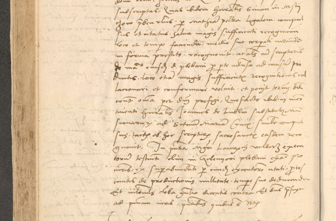 Zdjęcie nr 249 dla obiektu archiwalnego: Acta actorum causarum, sentenciarum et obligationum coram reverendo patre domino Thoma Roznowski canonico et reverendissimi in Christo patris et domini domini Patri Dei gratia Cracoviensis. Sabbato, 26 Octobris in ecclesiam suam solenniter recepti officialis generalis Cracoviensis dinita administratura, qua fungebatur post mortem reverendissimi olim felicis recordationis domini Joannis Choiecki episcopi Cracoviensis et Regni Polonie cancelarii anno presenti currenti videlicet 1538, die 11 Marcii Piotrcovie in comiciis celebratis circiter 23 horam defuncti sepulto corpore nona eiusdemque obsequiis X respective Aprilis peractis electo sub indictione XI, pontificatu vero sanctissimi in Christo patris et domini nostri domini Pauli divina providencia pape tercii foeliciter moderni, anno quarto, incepta felicibus auspiciis continuantur ordine processu infrascripto