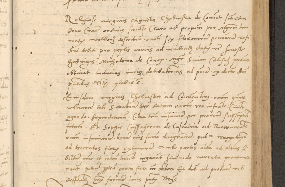 Zdjęcie nr 244 dla obiektu archiwalnego: Acta actorum causarum, sentenciarum et obligationum coram reverendo patre domino Thoma Roznowski canonico et reverendissimi in Christo patris et domini domini Patri Dei gratia Cracoviensis. Sabbato, 26 Octobris in ecclesiam suam solenniter recepti officialis generalis Cracoviensis dinita administratura, qua fungebatur post mortem reverendissimi olim felicis recordationis domini Joannis Choiecki episcopi Cracoviensis et Regni Polonie cancelarii anno presenti currenti videlicet 1538, die 11 Marcii Piotrcovie in comiciis celebratis circiter 23 horam defuncti sepulto corpore nona eiusdemque obsequiis X respective Aprilis peractis electo sub indictione XI, pontificatu vero sanctissimi in Christo patris et domini nostri domini Pauli divina providencia pape tercii foeliciter moderni, anno quarto, incepta felicibus auspiciis continuantur ordine processu infrascripto