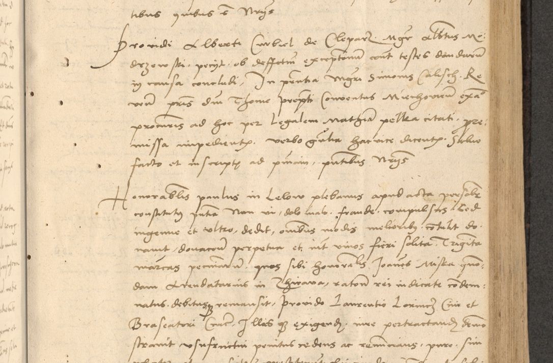 Zdjęcie nr 238 dla obiektu archiwalnego: Acta actorum causarum, sentenciarum et obligationum coram reverendo patre domino Thoma Roznowski canonico et reverendissimi in Christo patris et domini domini Patri Dei gratia Cracoviensis. Sabbato, 26 Octobris in ecclesiam suam solenniter recepti officialis generalis Cracoviensis dinita administratura, qua fungebatur post mortem reverendissimi olim felicis recordationis domini Joannis Choiecki episcopi Cracoviensis et Regni Polonie cancelarii anno presenti currenti videlicet 1538, die 11 Marcii Piotrcovie in comiciis celebratis circiter 23 horam defuncti sepulto corpore nona eiusdemque obsequiis X respective Aprilis peractis electo sub indictione XI, pontificatu vero sanctissimi in Christo patris et domini nostri domini Pauli divina providencia pape tercii foeliciter moderni, anno quarto, incepta felicibus auspiciis continuantur ordine processu infrascripto