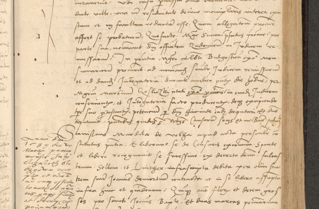 Zdjęcie nr 236 dla obiektu archiwalnego: Acta actorum causarum, sentenciarum et obligationum coram reverendo patre domino Thoma Roznowski canonico et reverendissimi in Christo patris et domini domini Patri Dei gratia Cracoviensis. Sabbato, 26 Octobris in ecclesiam suam solenniter recepti officialis generalis Cracoviensis dinita administratura, qua fungebatur post mortem reverendissimi olim felicis recordationis domini Joannis Choiecki episcopi Cracoviensis et Regni Polonie cancelarii anno presenti currenti videlicet 1538, die 11 Marcii Piotrcovie in comiciis celebratis circiter 23 horam defuncti sepulto corpore nona eiusdemque obsequiis X respective Aprilis peractis electo sub indictione XI, pontificatu vero sanctissimi in Christo patris et domini nostri domini Pauli divina providencia pape tercii foeliciter moderni, anno quarto, incepta felicibus auspiciis continuantur ordine processu infrascripto