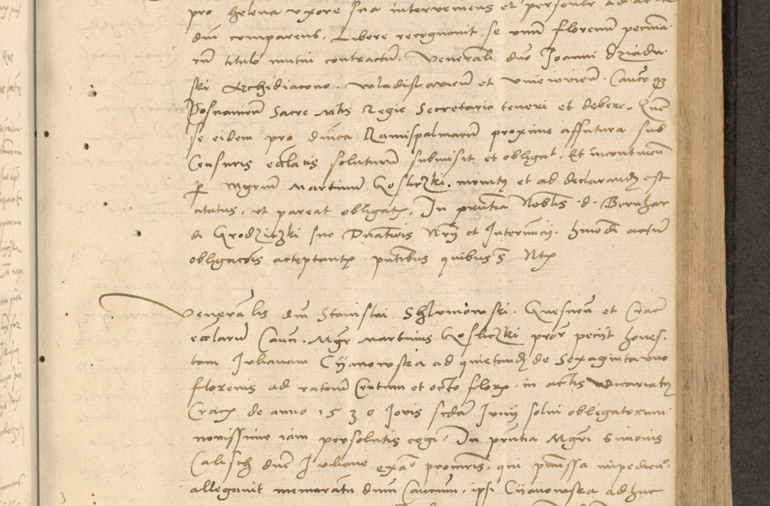 Zdjęcie nr 232 dla obiektu archiwalnego: Acta actorum causarum, sentenciarum et obligationum coram reverendo patre domino Thoma Roznowski canonico et reverendissimi in Christo patris et domini domini Patri Dei gratia Cracoviensis. Sabbato, 26 Octobris in ecclesiam suam solenniter recepti officialis generalis Cracoviensis dinita administratura, qua fungebatur post mortem reverendissimi olim felicis recordationis domini Joannis Choiecki episcopi Cracoviensis et Regni Polonie cancelarii anno presenti currenti videlicet 1538, die 11 Marcii Piotrcovie in comiciis celebratis circiter 23 horam defuncti sepulto corpore nona eiusdemque obsequiis X respective Aprilis peractis electo sub indictione XI, pontificatu vero sanctissimi in Christo patris et domini nostri domini Pauli divina providencia pape tercii foeliciter moderni, anno quarto, incepta felicibus auspiciis continuantur ordine processu infrascripto