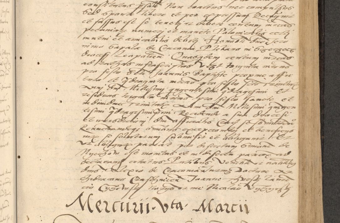 Zdjęcie nr 224 dla obiektu archiwalnego: Acta actorum causarum, sentenciarum et obligationum coram reverendo patre domino Thoma Roznowski canonico et reverendissimi in Christo patris et domini domini Patri Dei gratia Cracoviensis. Sabbato, 26 Octobris in ecclesiam suam solenniter recepti officialis generalis Cracoviensis dinita administratura, qua fungebatur post mortem reverendissimi olim felicis recordationis domini Joannis Choiecki episcopi Cracoviensis et Regni Polonie cancelarii anno presenti currenti videlicet 1538, die 11 Marcii Piotrcovie in comiciis celebratis circiter 23 horam defuncti sepulto corpore nona eiusdemque obsequiis X respective Aprilis peractis electo sub indictione XI, pontificatu vero sanctissimi in Christo patris et domini nostri domini Pauli divina providencia pape tercii foeliciter moderni, anno quarto, incepta felicibus auspiciis continuantur ordine processu infrascripto