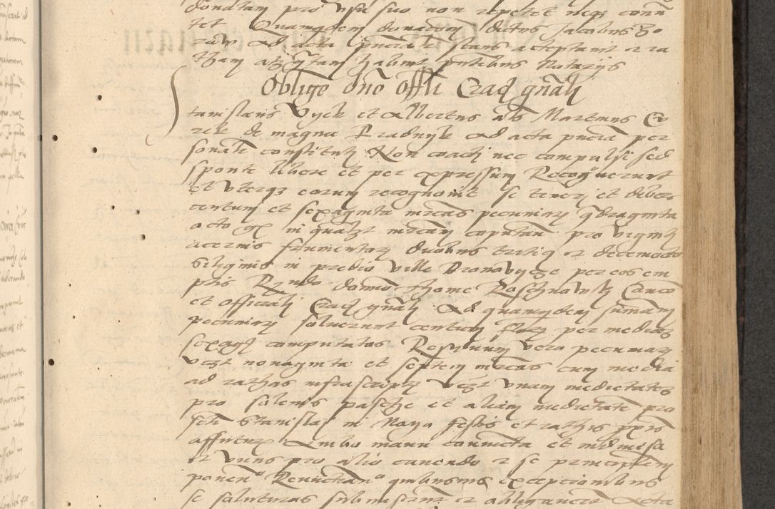 Zdjęcie nr 212 dla obiektu archiwalnego: Acta actorum causarum, sentenciarum et obligationum coram reverendo patre domino Thoma Roznowski canonico et reverendissimi in Christo patris et domini domini Patri Dei gratia Cracoviensis. Sabbato, 26 Octobris in ecclesiam suam solenniter recepti officialis generalis Cracoviensis dinita administratura, qua fungebatur post mortem reverendissimi olim felicis recordationis domini Joannis Choiecki episcopi Cracoviensis et Regni Polonie cancelarii anno presenti currenti videlicet 1538, die 11 Marcii Piotrcovie in comiciis celebratis circiter 23 horam defuncti sepulto corpore nona eiusdemque obsequiis X respective Aprilis peractis electo sub indictione XI, pontificatu vero sanctissimi in Christo patris et domini nostri domini Pauli divina providencia pape tercii foeliciter moderni, anno quarto, incepta felicibus auspiciis continuantur ordine processu infrascripto