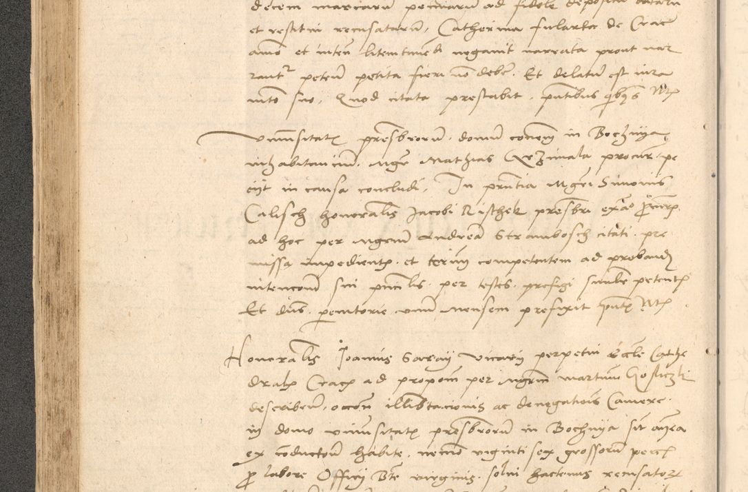 Zdjęcie nr 207 dla obiektu archiwalnego: Acta actorum causarum, sentenciarum et obligationum coram reverendo patre domino Thoma Roznowski canonico et reverendissimi in Christo patris et domini domini Patri Dei gratia Cracoviensis. Sabbato, 26 Octobris in ecclesiam suam solenniter recepti officialis generalis Cracoviensis dinita administratura, qua fungebatur post mortem reverendissimi olim felicis recordationis domini Joannis Choiecki episcopi Cracoviensis et Regni Polonie cancelarii anno presenti currenti videlicet 1538, die 11 Marcii Piotrcovie in comiciis celebratis circiter 23 horam defuncti sepulto corpore nona eiusdemque obsequiis X respective Aprilis peractis electo sub indictione XI, pontificatu vero sanctissimi in Christo patris et domini nostri domini Pauli divina providencia pape tercii foeliciter moderni, anno quarto, incepta felicibus auspiciis continuantur ordine processu infrascripto