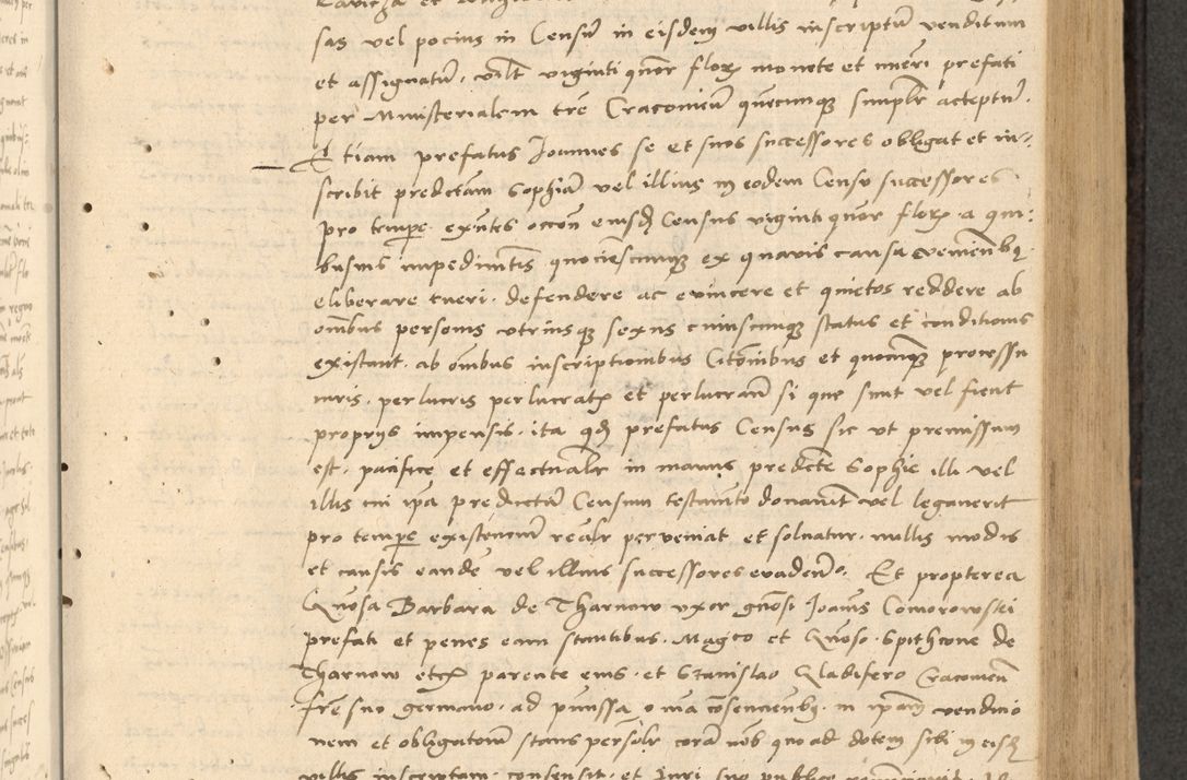 Zdjęcie nr 182 dla obiektu archiwalnego: Acta actorum causarum, sentenciarum et obligationum coram reverendo patre domino Thoma Roznowski canonico et reverendissimi in Christo patris et domini domini Patri Dei gratia Cracoviensis. Sabbato, 26 Octobris in ecclesiam suam solenniter recepti officialis generalis Cracoviensis dinita administratura, qua fungebatur post mortem reverendissimi olim felicis recordationis domini Joannis Choiecki episcopi Cracoviensis et Regni Polonie cancelarii anno presenti currenti videlicet 1538, die 11 Marcii Piotrcovie in comiciis celebratis circiter 23 horam defuncti sepulto corpore nona eiusdemque obsequiis X respective Aprilis peractis electo sub indictione XI, pontificatu vero sanctissimi in Christo patris et domini nostri domini Pauli divina providencia pape tercii foeliciter moderni, anno quarto, incepta felicibus auspiciis continuantur ordine processu infrascripto