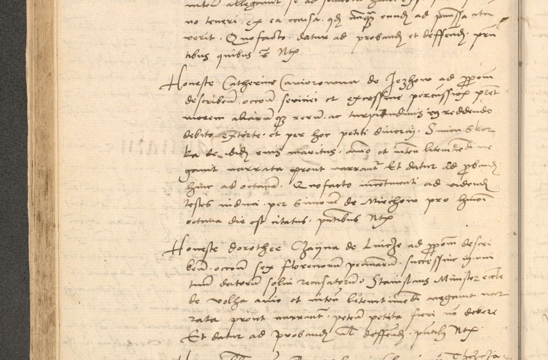 Zdjęcie nr 161 dla obiektu archiwalnego: Acta actorum causarum, sentenciarum et obligationum coram reverendo patre domino Thoma Roznowski canonico et reverendissimi in Christo patris et domini domini Patri Dei gratia Cracoviensis. Sabbato, 26 Octobris in ecclesiam suam solenniter recepti officialis generalis Cracoviensis dinita administratura, qua fungebatur post mortem reverendissimi olim felicis recordationis domini Joannis Choiecki episcopi Cracoviensis et Regni Polonie cancelarii anno presenti currenti videlicet 1538, die 11 Marcii Piotrcovie in comiciis celebratis circiter 23 horam defuncti sepulto corpore nona eiusdemque obsequiis X respective Aprilis peractis electo sub indictione XI, pontificatu vero sanctissimi in Christo patris et domini nostri domini Pauli divina providencia pape tercii foeliciter moderni, anno quarto, incepta felicibus auspiciis continuantur ordine processu infrascripto