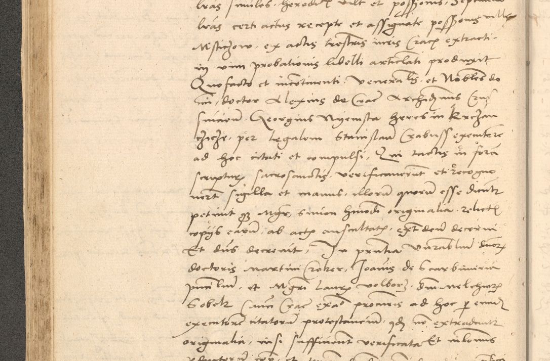 Zdjęcie nr 157 dla obiektu archiwalnego: Acta actorum causarum, sentenciarum et obligationum coram reverendo patre domino Thoma Roznowski canonico et reverendissimi in Christo patris et domini domini Patri Dei gratia Cracoviensis. Sabbato, 26 Octobris in ecclesiam suam solenniter recepti officialis generalis Cracoviensis dinita administratura, qua fungebatur post mortem reverendissimi olim felicis recordationis domini Joannis Choiecki episcopi Cracoviensis et Regni Polonie cancelarii anno presenti currenti videlicet 1538, die 11 Marcii Piotrcovie in comiciis celebratis circiter 23 horam defuncti sepulto corpore nona eiusdemque obsequiis X respective Aprilis peractis electo sub indictione XI, pontificatu vero sanctissimi in Christo patris et domini nostri domini Pauli divina providencia pape tercii foeliciter moderni, anno quarto, incepta felicibus auspiciis continuantur ordine processu infrascripto