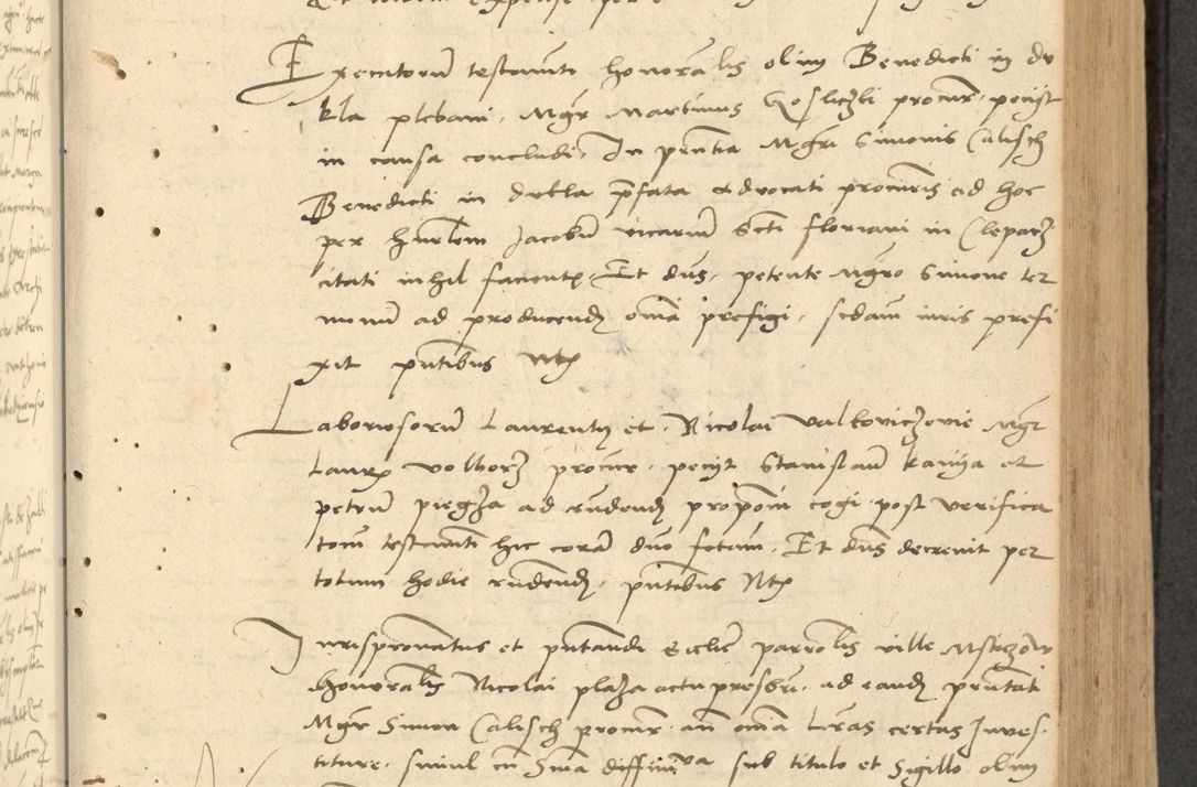 Zdjęcie nr 156 dla obiektu archiwalnego: Acta actorum causarum, sentenciarum et obligationum coram reverendo patre domino Thoma Roznowski canonico et reverendissimi in Christo patris et domini domini Patri Dei gratia Cracoviensis. Sabbato, 26 Octobris in ecclesiam suam solenniter recepti officialis generalis Cracoviensis dinita administratura, qua fungebatur post mortem reverendissimi olim felicis recordationis domini Joannis Choiecki episcopi Cracoviensis et Regni Polonie cancelarii anno presenti currenti videlicet 1538, die 11 Marcii Piotrcovie in comiciis celebratis circiter 23 horam defuncti sepulto corpore nona eiusdemque obsequiis X respective Aprilis peractis electo sub indictione XI, pontificatu vero sanctissimi in Christo patris et domini nostri domini Pauli divina providencia pape tercii foeliciter moderni, anno quarto, incepta felicibus auspiciis continuantur ordine processu infrascripto