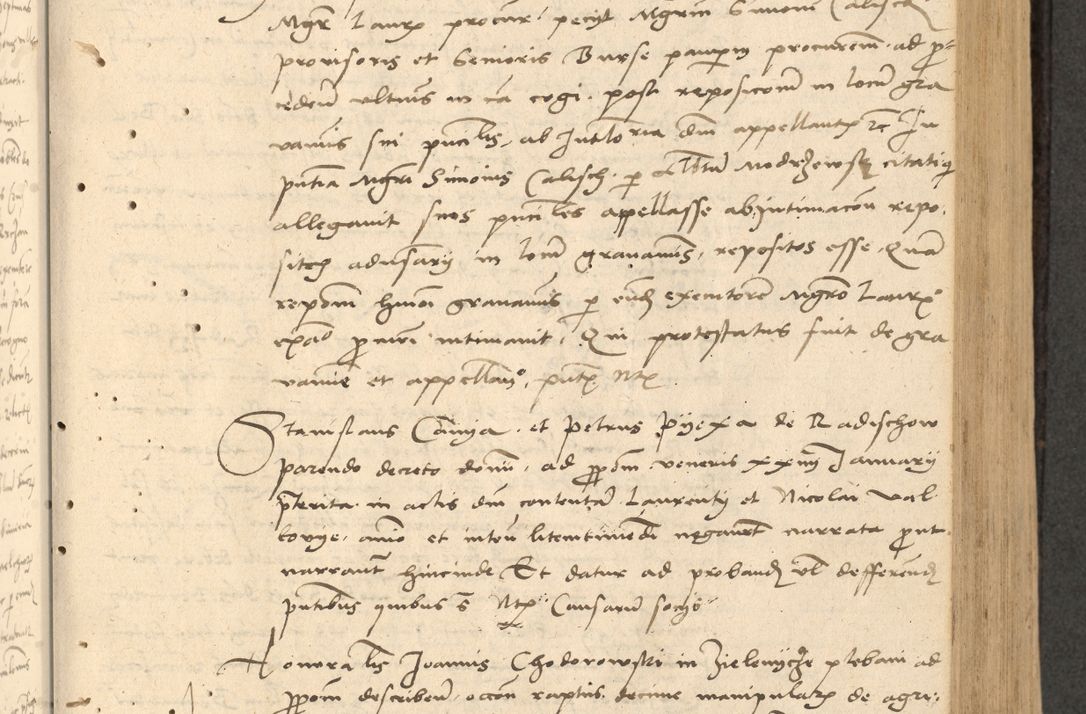 Zdjęcie nr 158 dla obiektu archiwalnego: Acta actorum causarum, sentenciarum et obligationum coram reverendo patre domino Thoma Roznowski canonico et reverendissimi in Christo patris et domini domini Patri Dei gratia Cracoviensis. Sabbato, 26 Octobris in ecclesiam suam solenniter recepti officialis generalis Cracoviensis dinita administratura, qua fungebatur post mortem reverendissimi olim felicis recordationis domini Joannis Choiecki episcopi Cracoviensis et Regni Polonie cancelarii anno presenti currenti videlicet 1538, die 11 Marcii Piotrcovie in comiciis celebratis circiter 23 horam defuncti sepulto corpore nona eiusdemque obsequiis X respective Aprilis peractis electo sub indictione XI, pontificatu vero sanctissimi in Christo patris et domini nostri domini Pauli divina providencia pape tercii foeliciter moderni, anno quarto, incepta felicibus auspiciis continuantur ordine processu infrascripto