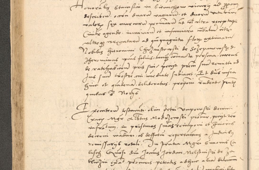 Zdjęcie nr 151 dla obiektu archiwalnego: Acta actorum causarum, sentenciarum et obligationum coram reverendo patre domino Thoma Roznowski canonico et reverendissimi in Christo patris et domini domini Patri Dei gratia Cracoviensis. Sabbato, 26 Octobris in ecclesiam suam solenniter recepti officialis generalis Cracoviensis dinita administratura, qua fungebatur post mortem reverendissimi olim felicis recordationis domini Joannis Choiecki episcopi Cracoviensis et Regni Polonie cancelarii anno presenti currenti videlicet 1538, die 11 Marcii Piotrcovie in comiciis celebratis circiter 23 horam defuncti sepulto corpore nona eiusdemque obsequiis X respective Aprilis peractis electo sub indictione XI, pontificatu vero sanctissimi in Christo patris et domini nostri domini Pauli divina providencia pape tercii foeliciter moderni, anno quarto, incepta felicibus auspiciis continuantur ordine processu infrascripto