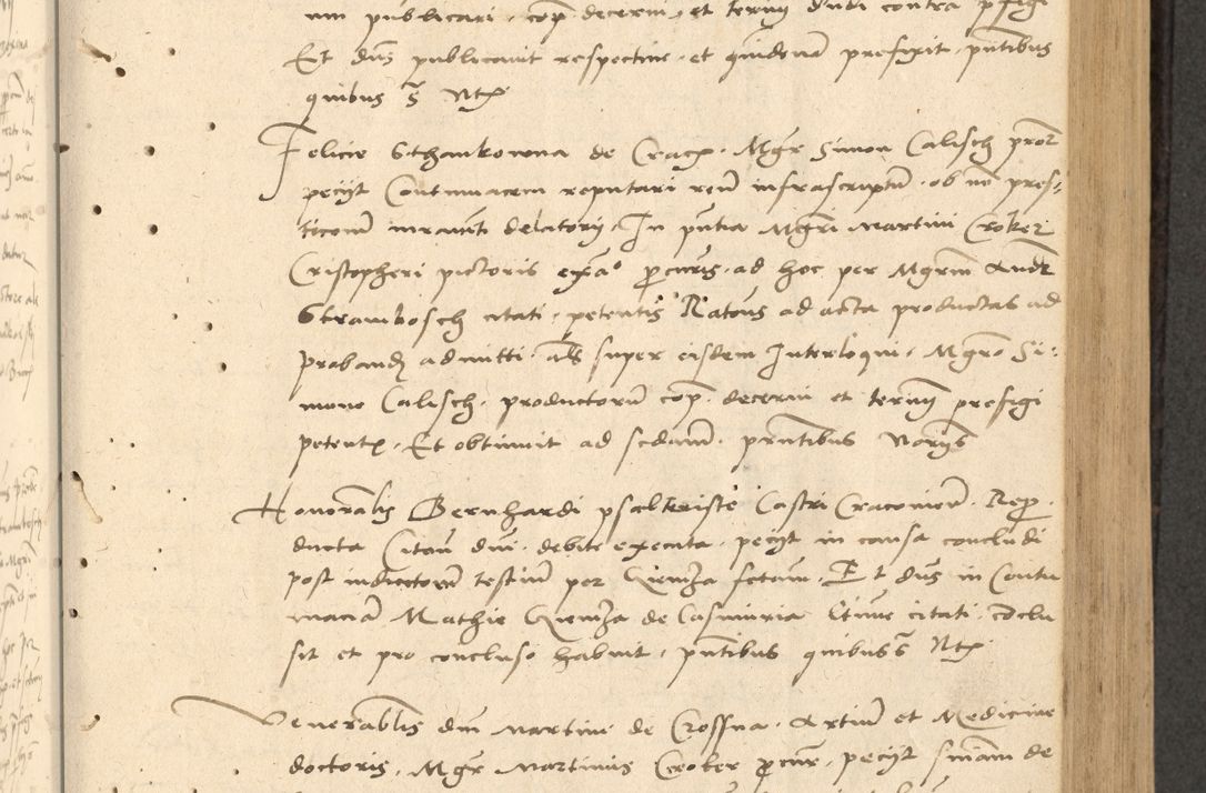 Zdjęcie nr 144 dla obiektu archiwalnego: Acta actorum causarum, sentenciarum et obligationum coram reverendo patre domino Thoma Roznowski canonico et reverendissimi in Christo patris et domini domini Patri Dei gratia Cracoviensis. Sabbato, 26 Octobris in ecclesiam suam solenniter recepti officialis generalis Cracoviensis dinita administratura, qua fungebatur post mortem reverendissimi olim felicis recordationis domini Joannis Choiecki episcopi Cracoviensis et Regni Polonie cancelarii anno presenti currenti videlicet 1538, die 11 Marcii Piotrcovie in comiciis celebratis circiter 23 horam defuncti sepulto corpore nona eiusdemque obsequiis X respective Aprilis peractis electo sub indictione XI, pontificatu vero sanctissimi in Christo patris et domini nostri domini Pauli divina providencia pape tercii foeliciter moderni, anno quarto, incepta felicibus auspiciis continuantur ordine processu infrascripto