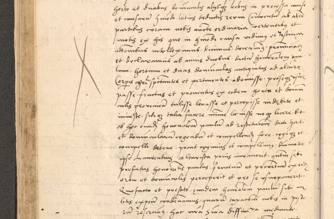 Zdjęcie nr 135 dla obiektu archiwalnego: Acta actorum causarum, sentenciarum et obligationum coram reverendo patre domino Thoma Roznowski canonico et reverendissimi in Christo patris et domini domini Patri Dei gratia Cracoviensis. Sabbato, 26 Octobris in ecclesiam suam solenniter recepti officialis generalis Cracoviensis dinita administratura, qua fungebatur post mortem reverendissimi olim felicis recordationis domini Joannis Choiecki episcopi Cracoviensis et Regni Polonie cancelarii anno presenti currenti videlicet 1538, die 11 Marcii Piotrcovie in comiciis celebratis circiter 23 horam defuncti sepulto corpore nona eiusdemque obsequiis X respective Aprilis peractis electo sub indictione XI, pontificatu vero sanctissimi in Christo patris et domini nostri domini Pauli divina providencia pape tercii foeliciter moderni, anno quarto, incepta felicibus auspiciis continuantur ordine processu infrascripto