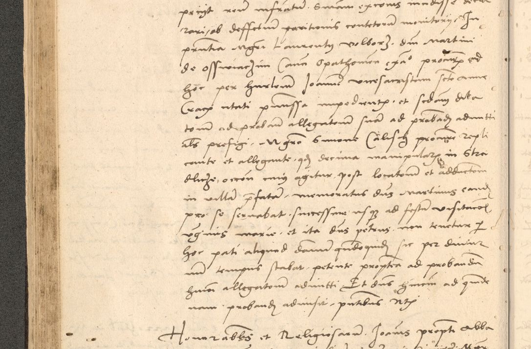 Zdjęcie nr 131 dla obiektu archiwalnego: Acta actorum causarum, sentenciarum et obligationum coram reverendo patre domino Thoma Roznowski canonico et reverendissimi in Christo patris et domini domini Patri Dei gratia Cracoviensis. Sabbato, 26 Octobris in ecclesiam suam solenniter recepti officialis generalis Cracoviensis dinita administratura, qua fungebatur post mortem reverendissimi olim felicis recordationis domini Joannis Choiecki episcopi Cracoviensis et Regni Polonie cancelarii anno presenti currenti videlicet 1538, die 11 Marcii Piotrcovie in comiciis celebratis circiter 23 horam defuncti sepulto corpore nona eiusdemque obsequiis X respective Aprilis peractis electo sub indictione XI, pontificatu vero sanctissimi in Christo patris et domini nostri domini Pauli divina providencia pape tercii foeliciter moderni, anno quarto, incepta felicibus auspiciis continuantur ordine processu infrascripto