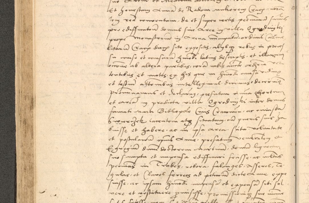 Zdjęcie nr 129 dla obiektu archiwalnego: Acta actorum causarum, sentenciarum et obligationum coram reverendo patre domino Thoma Roznowski canonico et reverendissimi in Christo patris et domini domini Patri Dei gratia Cracoviensis. Sabbato, 26 Octobris in ecclesiam suam solenniter recepti officialis generalis Cracoviensis dinita administratura, qua fungebatur post mortem reverendissimi olim felicis recordationis domini Joannis Choiecki episcopi Cracoviensis et Regni Polonie cancelarii anno presenti currenti videlicet 1538, die 11 Marcii Piotrcovie in comiciis celebratis circiter 23 horam defuncti sepulto corpore nona eiusdemque obsequiis X respective Aprilis peractis electo sub indictione XI, pontificatu vero sanctissimi in Christo patris et domini nostri domini Pauli divina providencia pape tercii foeliciter moderni, anno quarto, incepta felicibus auspiciis continuantur ordine processu infrascripto