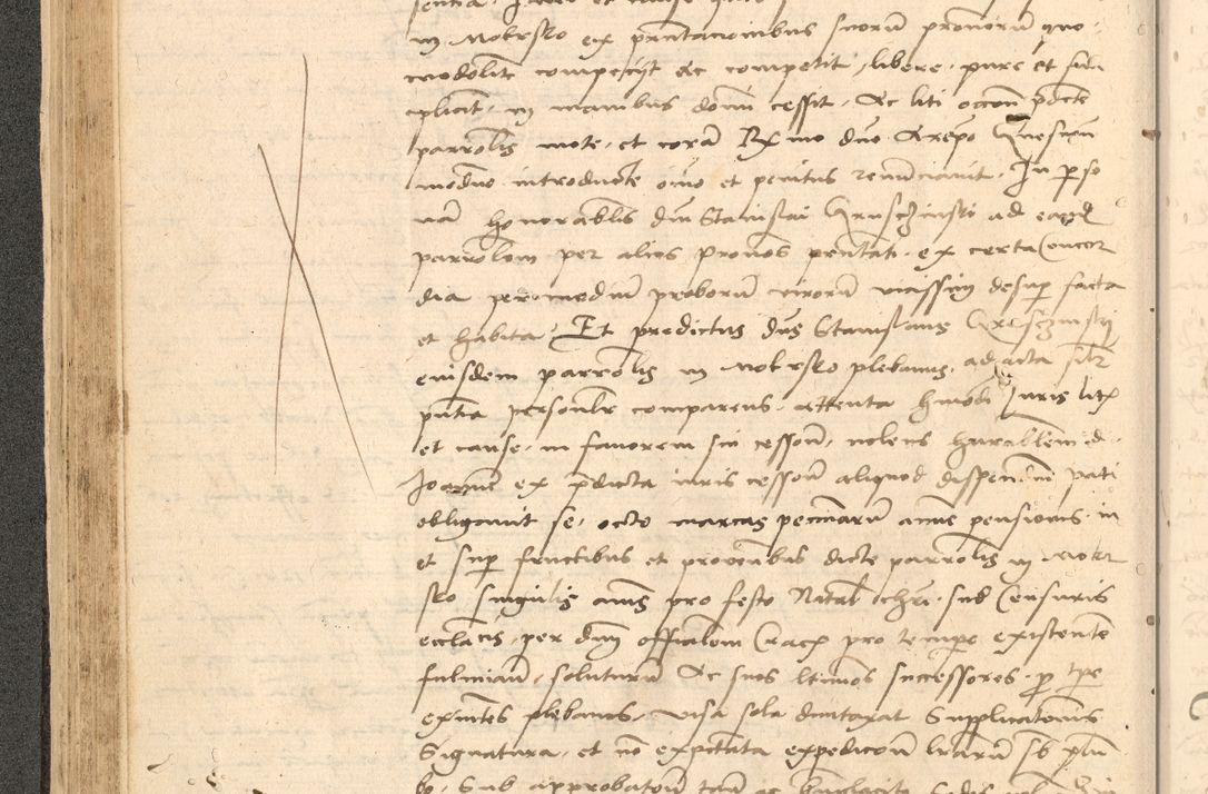 Zdjęcie nr 125 dla obiektu archiwalnego: Acta actorum causarum, sentenciarum et obligationum coram reverendo patre domino Thoma Roznowski canonico et reverendissimi in Christo patris et domini domini Patri Dei gratia Cracoviensis. Sabbato, 26 Octobris in ecclesiam suam solenniter recepti officialis generalis Cracoviensis dinita administratura, qua fungebatur post mortem reverendissimi olim felicis recordationis domini Joannis Choiecki episcopi Cracoviensis et Regni Polonie cancelarii anno presenti currenti videlicet 1538, die 11 Marcii Piotrcovie in comiciis celebratis circiter 23 horam defuncti sepulto corpore nona eiusdemque obsequiis X respective Aprilis peractis electo sub indictione XI, pontificatu vero sanctissimi in Christo patris et domini nostri domini Pauli divina providencia pape tercii foeliciter moderni, anno quarto, incepta felicibus auspiciis continuantur ordine processu infrascripto