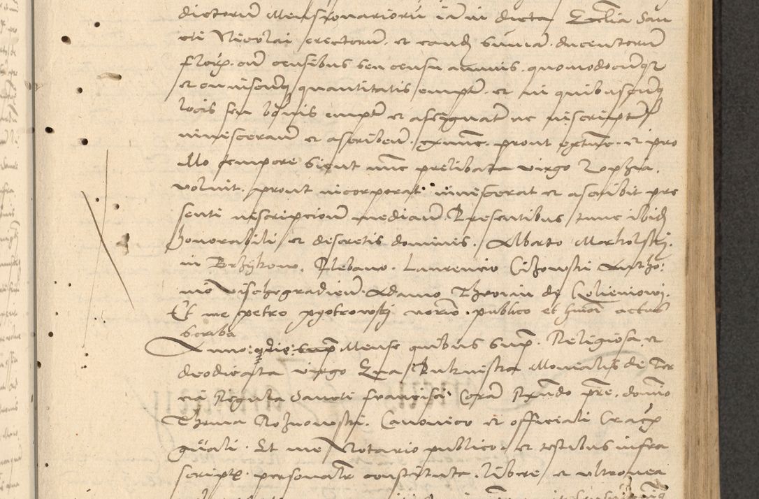 Zdjęcie nr 118 dla obiektu archiwalnego: Acta actorum causarum, sentenciarum et obligationum coram reverendo patre domino Thoma Roznowski canonico et reverendissimi in Christo patris et domini domini Patri Dei gratia Cracoviensis. Sabbato, 26 Octobris in ecclesiam suam solenniter recepti officialis generalis Cracoviensis dinita administratura, qua fungebatur post mortem reverendissimi olim felicis recordationis domini Joannis Choiecki episcopi Cracoviensis et Regni Polonie cancelarii anno presenti currenti videlicet 1538, die 11 Marcii Piotrcovie in comiciis celebratis circiter 23 horam defuncti sepulto corpore nona eiusdemque obsequiis X respective Aprilis peractis electo sub indictione XI, pontificatu vero sanctissimi in Christo patris et domini nostri domini Pauli divina providencia pape tercii foeliciter moderni, anno quarto, incepta felicibus auspiciis continuantur ordine processu infrascripto