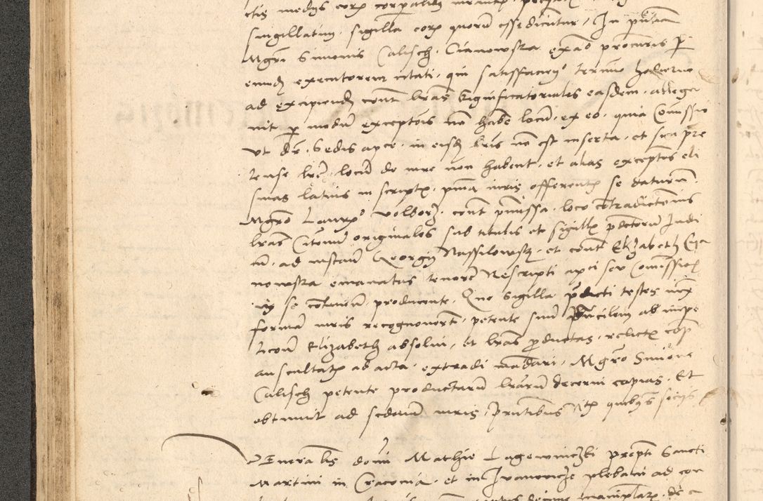 Zdjęcie nr 101 dla obiektu archiwalnego: Acta actorum causarum, sentenciarum et obligationum coram reverendo patre domino Thoma Roznowski canonico et reverendissimi in Christo patris et domini domini Patri Dei gratia Cracoviensis. Sabbato, 26 Octobris in ecclesiam suam solenniter recepti officialis generalis Cracoviensis dinita administratura, qua fungebatur post mortem reverendissimi olim felicis recordationis domini Joannis Choiecki episcopi Cracoviensis et Regni Polonie cancelarii anno presenti currenti videlicet 1538, die 11 Marcii Piotrcovie in comiciis celebratis circiter 23 horam defuncti sepulto corpore nona eiusdemque obsequiis X respective Aprilis peractis electo sub indictione XI, pontificatu vero sanctissimi in Christo patris et domini nostri domini Pauli divina providencia pape tercii foeliciter moderni, anno quarto, incepta felicibus auspiciis continuantur ordine processu infrascripto