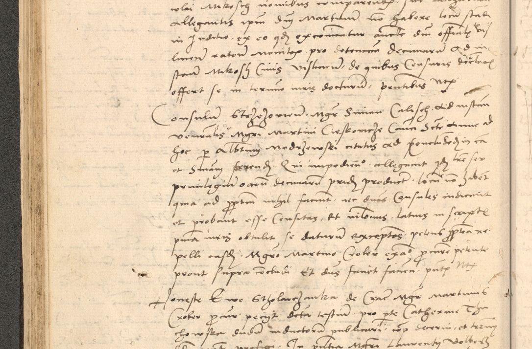 Zdjęcie nr 95 dla obiektu archiwalnego: Acta actorum causarum, sentenciarum et obligationum coram reverendo patre domino Thoma Roznowski canonico et reverendissimi in Christo patris et domini domini Patri Dei gratia Cracoviensis. Sabbato, 26 Octobris in ecclesiam suam solenniter recepti officialis generalis Cracoviensis dinita administratura, qua fungebatur post mortem reverendissimi olim felicis recordationis domini Joannis Choiecki episcopi Cracoviensis et Regni Polonie cancelarii anno presenti currenti videlicet 1538, die 11 Marcii Piotrcovie in comiciis celebratis circiter 23 horam defuncti sepulto corpore nona eiusdemque obsequiis X respective Aprilis peractis electo sub indictione XI, pontificatu vero sanctissimi in Christo patris et domini nostri domini Pauli divina providencia pape tercii foeliciter moderni, anno quarto, incepta felicibus auspiciis continuantur ordine processu infrascripto