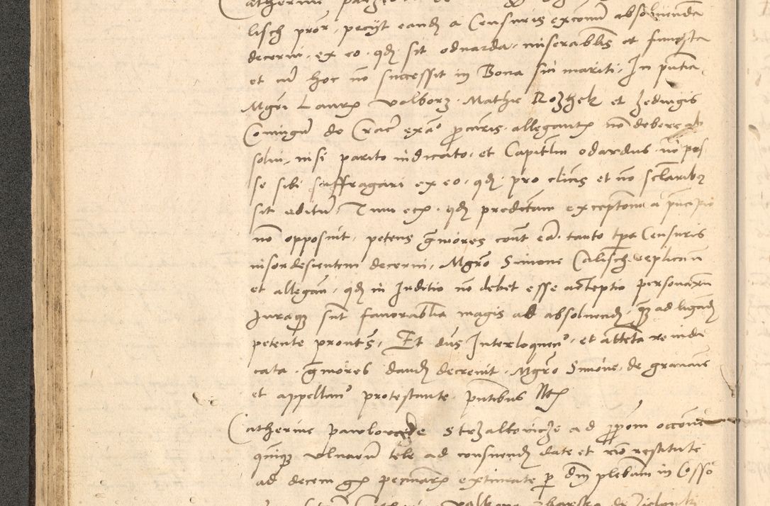 Zdjęcie nr 81 dla obiektu archiwalnego: Acta actorum causarum, sentenciarum et obligationum coram reverendo patre domino Thoma Roznowski canonico et reverendissimi in Christo patris et domini domini Patri Dei gratia Cracoviensis. Sabbato, 26 Octobris in ecclesiam suam solenniter recepti officialis generalis Cracoviensis dinita administratura, qua fungebatur post mortem reverendissimi olim felicis recordationis domini Joannis Choiecki episcopi Cracoviensis et Regni Polonie cancelarii anno presenti currenti videlicet 1538, die 11 Marcii Piotrcovie in comiciis celebratis circiter 23 horam defuncti sepulto corpore nona eiusdemque obsequiis X respective Aprilis peractis electo sub indictione XI, pontificatu vero sanctissimi in Christo patris et domini nostri domini Pauli divina providencia pape tercii foeliciter moderni, anno quarto, incepta felicibus auspiciis continuantur ordine processu infrascripto