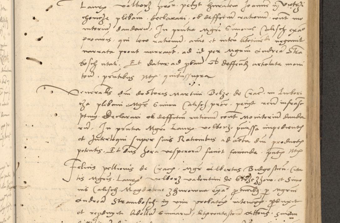 Zdjęcie nr 80 dla obiektu archiwalnego: Acta actorum causarum, sentenciarum et obligationum coram reverendo patre domino Thoma Roznowski canonico et reverendissimi in Christo patris et domini domini Patri Dei gratia Cracoviensis. Sabbato, 26 Octobris in ecclesiam suam solenniter recepti officialis generalis Cracoviensis dinita administratura, qua fungebatur post mortem reverendissimi olim felicis recordationis domini Joannis Choiecki episcopi Cracoviensis et Regni Polonie cancelarii anno presenti currenti videlicet 1538, die 11 Marcii Piotrcovie in comiciis celebratis circiter 23 horam defuncti sepulto corpore nona eiusdemque obsequiis X respective Aprilis peractis electo sub indictione XI, pontificatu vero sanctissimi in Christo patris et domini nostri domini Pauli divina providencia pape tercii foeliciter moderni, anno quarto, incepta felicibus auspiciis continuantur ordine processu infrascripto