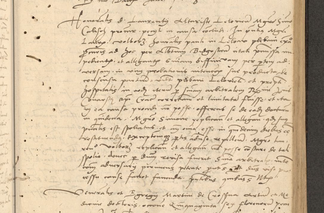 Zdjęcie nr 74 dla obiektu archiwalnego: Acta actorum causarum, sentenciarum et obligationum coram reverendo patre domino Thoma Roznowski canonico et reverendissimi in Christo patris et domini domini Patri Dei gratia Cracoviensis. Sabbato, 26 Octobris in ecclesiam suam solenniter recepti officialis generalis Cracoviensis dinita administratura, qua fungebatur post mortem reverendissimi olim felicis recordationis domini Joannis Choiecki episcopi Cracoviensis et Regni Polonie cancelarii anno presenti currenti videlicet 1538, die 11 Marcii Piotrcovie in comiciis celebratis circiter 23 horam defuncti sepulto corpore nona eiusdemque obsequiis X respective Aprilis peractis electo sub indictione XI, pontificatu vero sanctissimi in Christo patris et domini nostri domini Pauli divina providencia pape tercii foeliciter moderni, anno quarto, incepta felicibus auspiciis continuantur ordine processu infrascripto