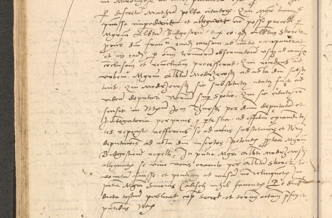 Zdjęcie nr 75 dla obiektu archiwalnego: Acta actorum causarum, sentenciarum et obligationum coram reverendo patre domino Thoma Roznowski canonico et reverendissimi in Christo patris et domini domini Patri Dei gratia Cracoviensis. Sabbato, 26 Octobris in ecclesiam suam solenniter recepti officialis generalis Cracoviensis dinita administratura, qua fungebatur post mortem reverendissimi olim felicis recordationis domini Joannis Choiecki episcopi Cracoviensis et Regni Polonie cancelarii anno presenti currenti videlicet 1538, die 11 Marcii Piotrcovie in comiciis celebratis circiter 23 horam defuncti sepulto corpore nona eiusdemque obsequiis X respective Aprilis peractis electo sub indictione XI, pontificatu vero sanctissimi in Christo patris et domini nostri domini Pauli divina providencia pape tercii foeliciter moderni, anno quarto, incepta felicibus auspiciis continuantur ordine processu infrascripto