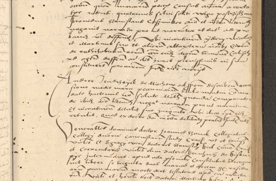 Zdjęcie nr 56 dla obiektu archiwalnego: Acta actorum causarum, sentenciarum et obligationum coram reverendo patre domino Thoma Roznowski canonico et reverendissimi in Christo patris et domini domini Patri Dei gratia Cracoviensis. Sabbato, 26 Octobris in ecclesiam suam solenniter recepti officialis generalis Cracoviensis dinita administratura, qua fungebatur post mortem reverendissimi olim felicis recordationis domini Joannis Choiecki episcopi Cracoviensis et Regni Polonie cancelarii anno presenti currenti videlicet 1538, die 11 Marcii Piotrcovie in comiciis celebratis circiter 23 horam defuncti sepulto corpore nona eiusdemque obsequiis X respective Aprilis peractis electo sub indictione XI, pontificatu vero sanctissimi in Christo patris et domini nostri domini Pauli divina providencia pape tercii foeliciter moderni, anno quarto, incepta felicibus auspiciis continuantur ordine processu infrascripto