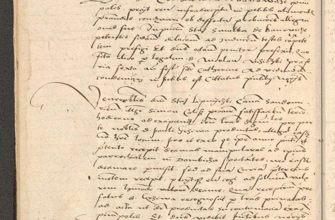 Zdjęcie nr 29 dla obiektu archiwalnego: Acta actorum causarum, sentenciarum et obligationum coram reverendo patre domino Thoma Roznowski canonico et reverendissimi in Christo patris et domini domini Patri Dei gratia Cracoviensis. Sabbato, 26 Octobris in ecclesiam suam solenniter recepti officialis generalis Cracoviensis dinita administratura, qua fungebatur post mortem reverendissimi olim felicis recordationis domini Joannis Choiecki episcopi Cracoviensis et Regni Polonie cancelarii anno presenti currenti videlicet 1538, die 11 Marcii Piotrcovie in comiciis celebratis circiter 23 horam defuncti sepulto corpore nona eiusdemque obsequiis X respective Aprilis peractis electo sub indictione XI, pontificatu vero sanctissimi in Christo patris et domini nostri domini Pauli divina providencia pape tercii foeliciter moderni, anno quarto, incepta felicibus auspiciis continuantur ordine processu infrascripto