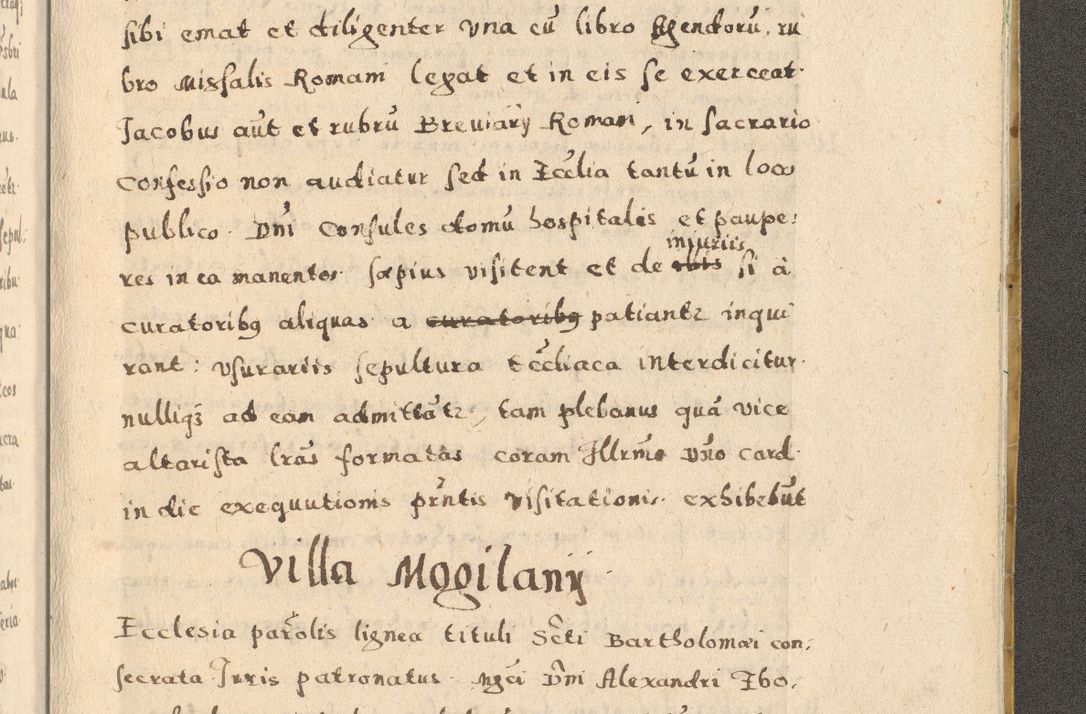 Zdjęcie nr 485 dla obiektu archiwalnego: Acta visitationis exterioris decanatuum Oswiecimensis, Novi Montis, Zatoriensis et Skamnesis ad archidiaconatum Cracoviensem pertinentium per R. D. Christophorum Kazimirski, nominatum episcopum Kijoviensem et praepositum Tarnoviensem ex commissione Illustr. Principis D. Georgii, divina miseratione S.R.E. tituli s. Sixti cardinalis presbiteri Radziwiłł nuncupati, episcopatus Cracoviensis administratoris perpetui, in Olica er Nieswież ducis a. D. 1598