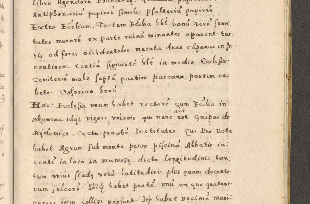 Zdjęcie nr 473 dla obiektu archiwalnego: Acta visitationis exterioris decanatuum Oswiecimensis, Novi Montis, Zatoriensis et Skamnesis ad archidiaconatum Cracoviensem pertinentium per R. D. Christophorum Kazimirski, nominatum episcopum Kijoviensem et praepositum Tarnoviensem ex commissione Illustr. Principis D. Georgii, divina miseratione S.R.E. tituli s. Sixti cardinalis presbiteri Radziwiłł nuncupati, episcopatus Cracoviensis administratoris perpetui, in Olica er Nieswież ducis a. D. 1598