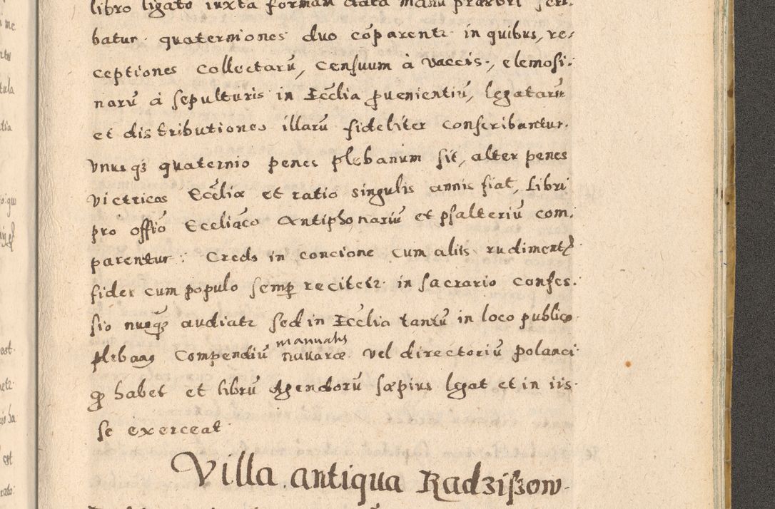 Zdjęcie nr 465 dla obiektu archiwalnego: Acta visitationis exterioris decanatuum Oswiecimensis, Novi Montis, Zatoriensis et Skamnesis ad archidiaconatum Cracoviensem pertinentium per R. D. Christophorum Kazimirski, nominatum episcopum Kijoviensem et praepositum Tarnoviensem ex commissione Illustr. Principis D. Georgii, divina miseratione S.R.E. tituli s. Sixti cardinalis presbiteri Radziwiłł nuncupati, episcopatus Cracoviensis administratoris perpetui, in Olica er Nieswież ducis a. D. 1598