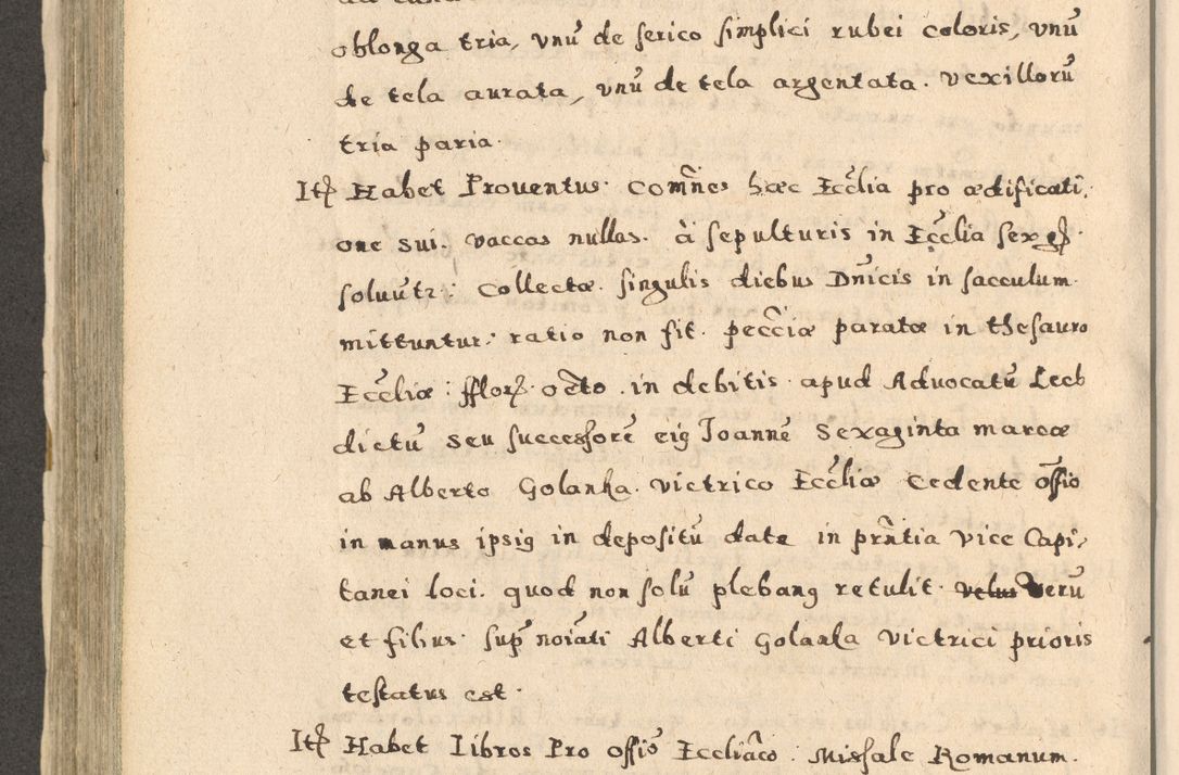 Zdjęcie nr 448 dla obiektu archiwalnego: Acta visitationis exterioris decanatuum Oswiecimensis, Novi Montis, Zatoriensis et Skamnesis ad archidiaconatum Cracoviensem pertinentium per R. D. Christophorum Kazimirski, nominatum episcopum Kijoviensem et praepositum Tarnoviensem ex commissione Illustr. Principis D. Georgii, divina miseratione S.R.E. tituli s. Sixti cardinalis presbiteri Radziwiłł nuncupati, episcopatus Cracoviensis administratoris perpetui, in Olica er Nieswież ducis a. D. 1598