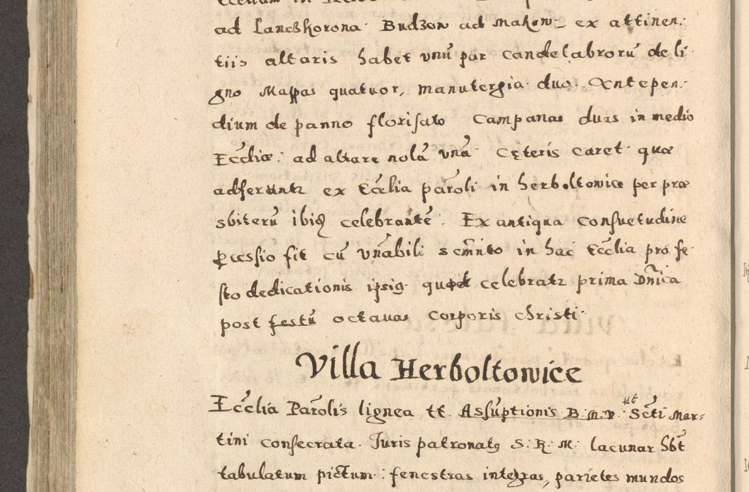 Zdjęcie nr 446 dla obiektu archiwalnego: Acta visitationis exterioris decanatuum Oswiecimensis, Novi Montis, Zatoriensis et Skamnesis ad archidiaconatum Cracoviensem pertinentium per R. D. Christophorum Kazimirski, nominatum episcopum Kijoviensem et praepositum Tarnoviensem ex commissione Illustr. Principis D. Georgii, divina miseratione S.R.E. tituli s. Sixti cardinalis presbiteri Radziwiłł nuncupati, episcopatus Cracoviensis administratoris perpetui, in Olica er Nieswież ducis a. D. 1598