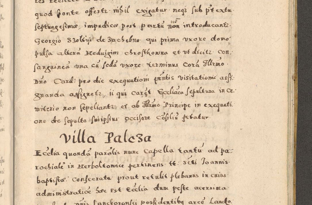 Zdjęcie nr 445 dla obiektu archiwalnego: Acta visitationis exterioris decanatuum Oswiecimensis, Novi Montis, Zatoriensis et Skamnesis ad archidiaconatum Cracoviensem pertinentium per R. D. Christophorum Kazimirski, nominatum episcopum Kijoviensem et praepositum Tarnoviensem ex commissione Illustr. Principis D. Georgii, divina miseratione S.R.E. tituli s. Sixti cardinalis presbiteri Radziwiłł nuncupati, episcopatus Cracoviensis administratoris perpetui, in Olica er Nieswież ducis a. D. 1598