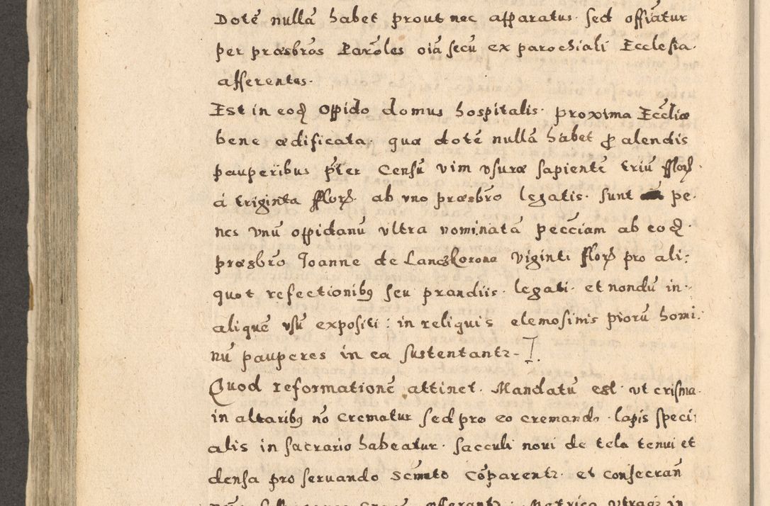Zdjęcie nr 444 dla obiektu archiwalnego: Acta visitationis exterioris decanatuum Oswiecimensis, Novi Montis, Zatoriensis et Skamnesis ad archidiaconatum Cracoviensem pertinentium per R. D. Christophorum Kazimirski, nominatum episcopum Kijoviensem et praepositum Tarnoviensem ex commissione Illustr. Principis D. Georgii, divina miseratione S.R.E. tituli s. Sixti cardinalis presbiteri Radziwiłł nuncupati, episcopatus Cracoviensis administratoris perpetui, in Olica er Nieswież ducis a. D. 1598