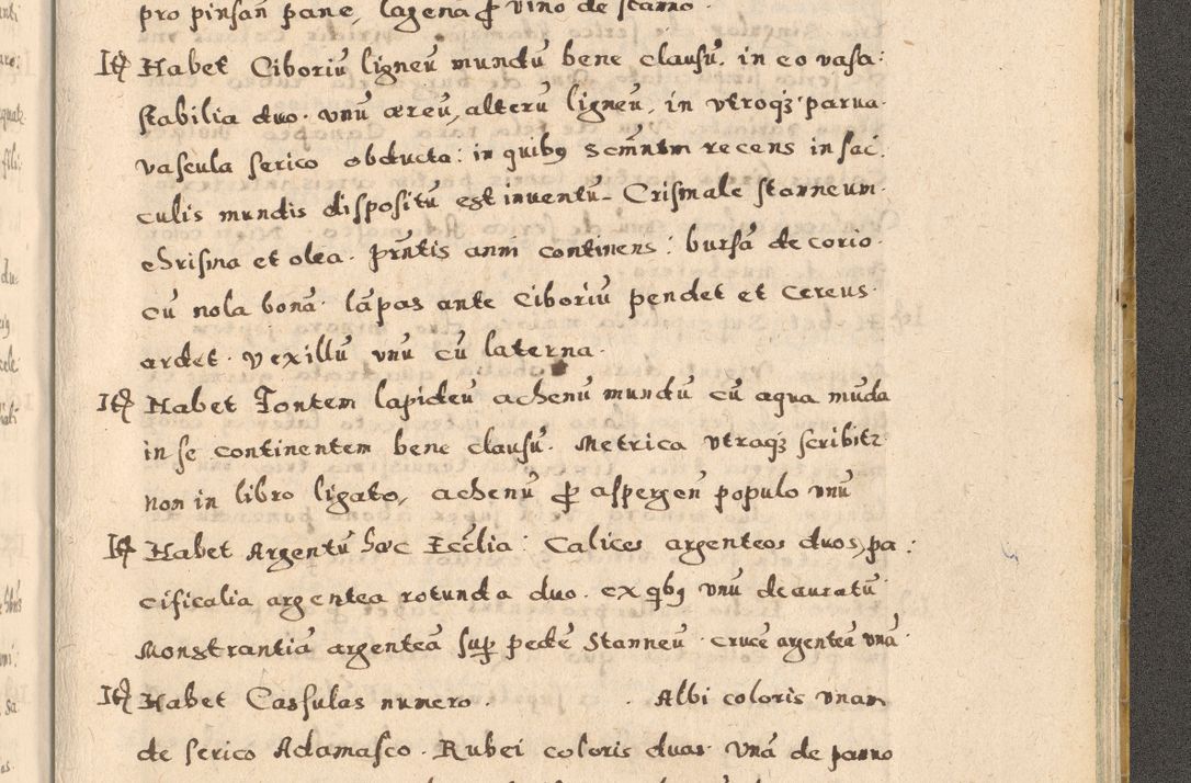 Zdjęcie nr 441 dla obiektu archiwalnego: Acta visitationis exterioris decanatuum Oswiecimensis, Novi Montis, Zatoriensis et Skamnesis ad archidiaconatum Cracoviensem pertinentium per R. D. Christophorum Kazimirski, nominatum episcopum Kijoviensem et praepositum Tarnoviensem ex commissione Illustr. Principis D. Georgii, divina miseratione S.R.E. tituli s. Sixti cardinalis presbiteri Radziwiłł nuncupati, episcopatus Cracoviensis administratoris perpetui, in Olica er Nieswież ducis a. D. 1598