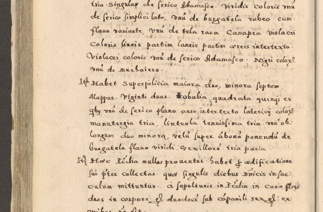Zdjęcie nr 442 dla obiektu archiwalnego: Acta visitationis exterioris decanatuum Oswiecimensis, Novi Montis, Zatoriensis et Skamnesis ad archidiaconatum Cracoviensem pertinentium per R. D. Christophorum Kazimirski, nominatum episcopum Kijoviensem et praepositum Tarnoviensem ex commissione Illustr. Principis D. Georgii, divina miseratione S.R.E. tituli s. Sixti cardinalis presbiteri Radziwiłł nuncupati, episcopatus Cracoviensis administratoris perpetui, in Olica er Nieswież ducis a. D. 1598