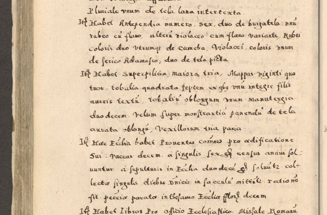 Zdjęcie nr 434 dla obiektu archiwalnego: Acta visitationis exterioris decanatuum Oswiecimensis, Novi Montis, Zatoriensis et Skamnesis ad archidiaconatum Cracoviensem pertinentium per R. D. Christophorum Kazimirski, nominatum episcopum Kijoviensem et praepositum Tarnoviensem ex commissione Illustr. Principis D. Georgii, divina miseratione S.R.E. tituli s. Sixti cardinalis presbiteri Radziwiłł nuncupati, episcopatus Cracoviensis administratoris perpetui, in Olica er Nieswież ducis a. D. 1598